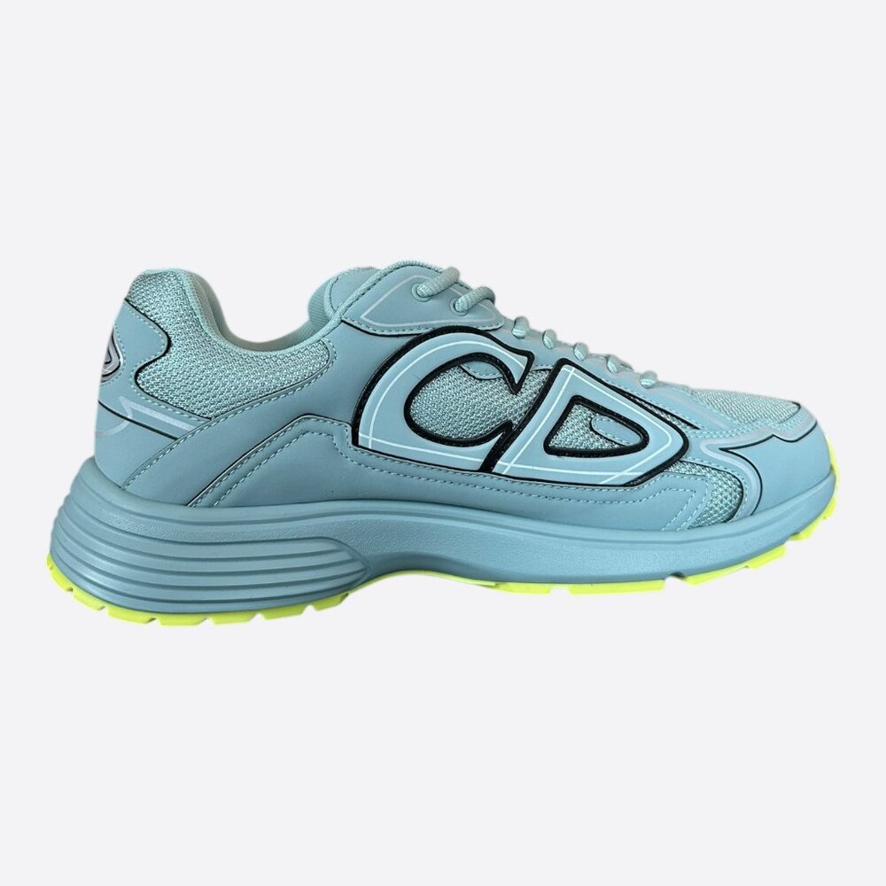 Dior Blue & Yellow B30 Sneakers - Picture 5 of 8
